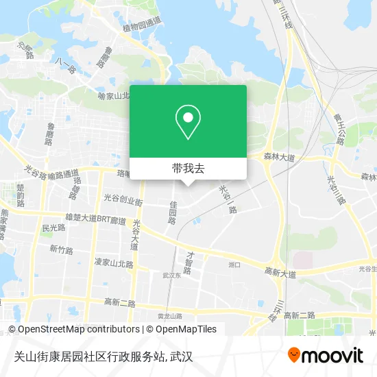 关山街康居园社区行政服务站地图