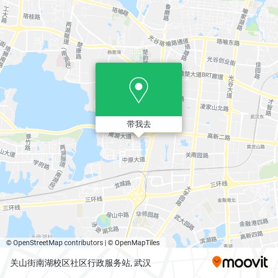 关山街南湖校区社区行政服务站地图
