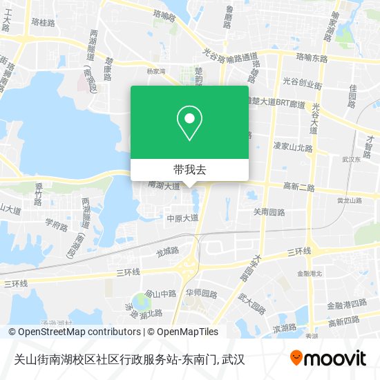 关山街南湖校区社区行政服务站-东南门地图