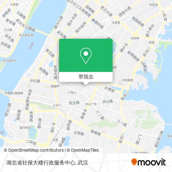 湖北省社保大楼行政服务中心地图