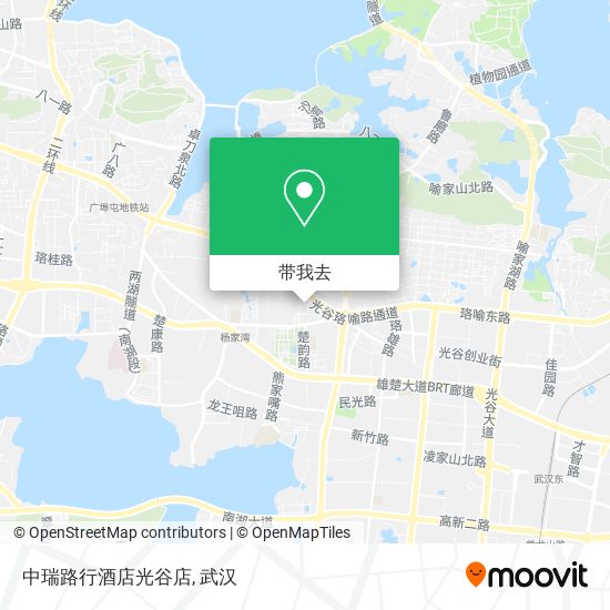 中瑞路行酒店光谷店地图