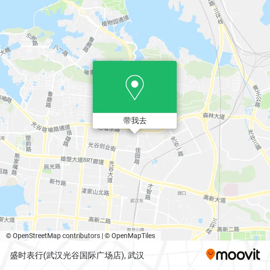 盛时表行(武汉光谷国际广场店)地图