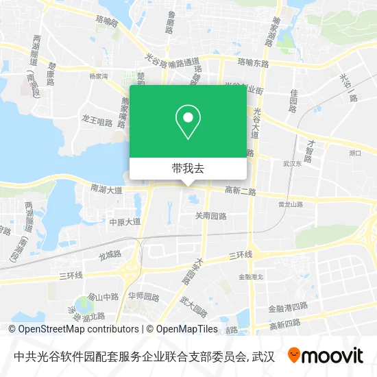 中共光谷软件园配套服务企业联合支部委员会地图
