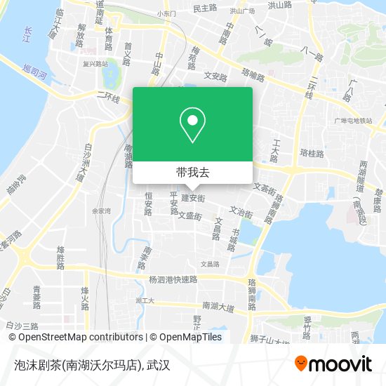 泡沫剧茶(南湖沃尔玛店)地图