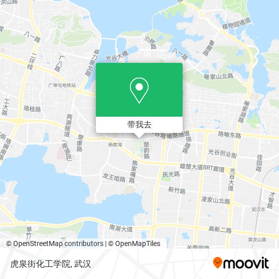 虎泉街化工学院地图