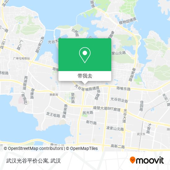 武汉光谷平价公寓地图