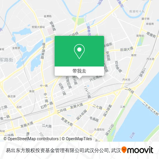 易出东方股权投资基金管理有限公司武汉分公司地图
