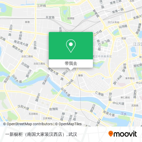 一新橱柜（南国大家装汉西店）地图