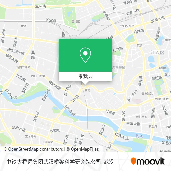 中铁大桥局集团武汉桥梁科学研究院公司地图