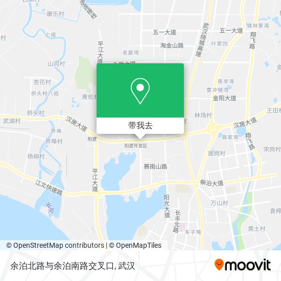 余泊北路与余泊南路交叉口地图
