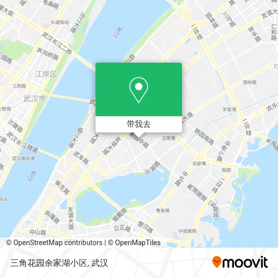 三角花园余家湖小区地图