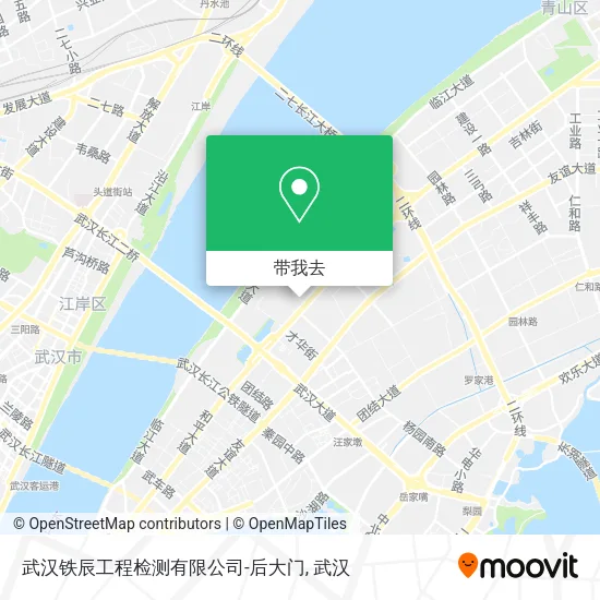 武汉铁辰工程检测有限公司-后大门地图