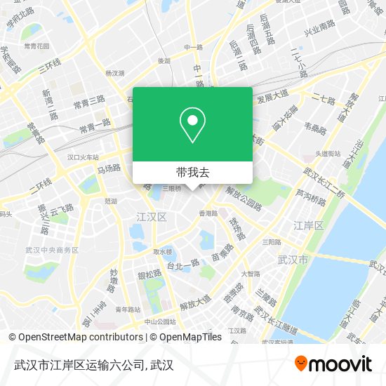 武汉市江岸区运输六公司地图