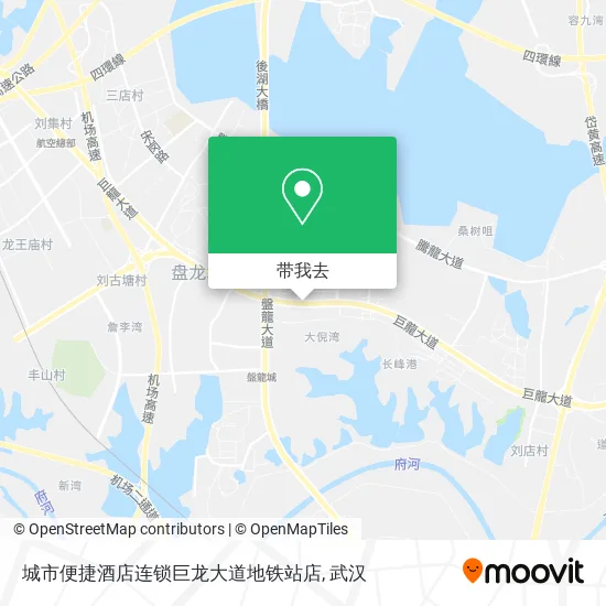 城市便捷酒店连锁巨龙大道地铁站店地图