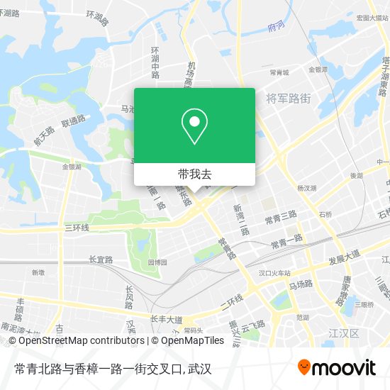 常青北路与香樟一路一街交叉口地图