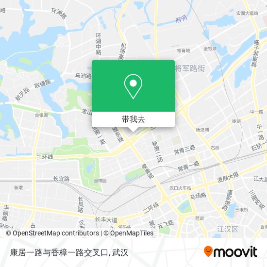 康居一路与香樟一路交叉口地图