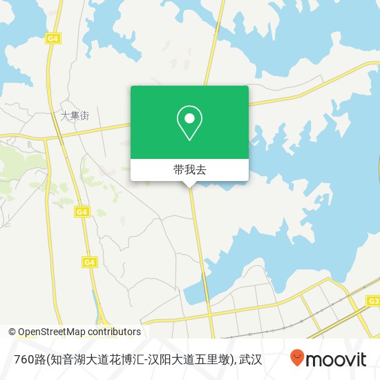 760路(知音湖大道花博汇-汉阳大道五里墩)地图