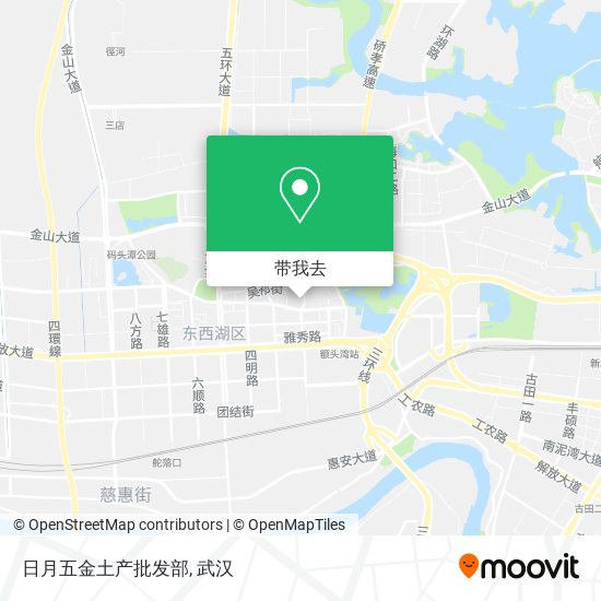 日月五金土产批发部地图