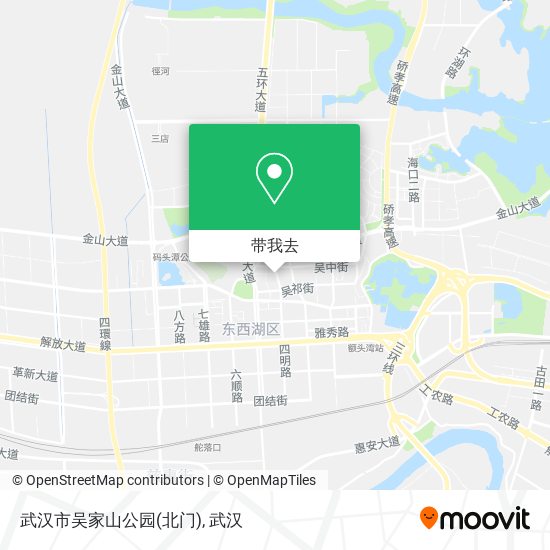 武汉市吴家山公园(北门)地图