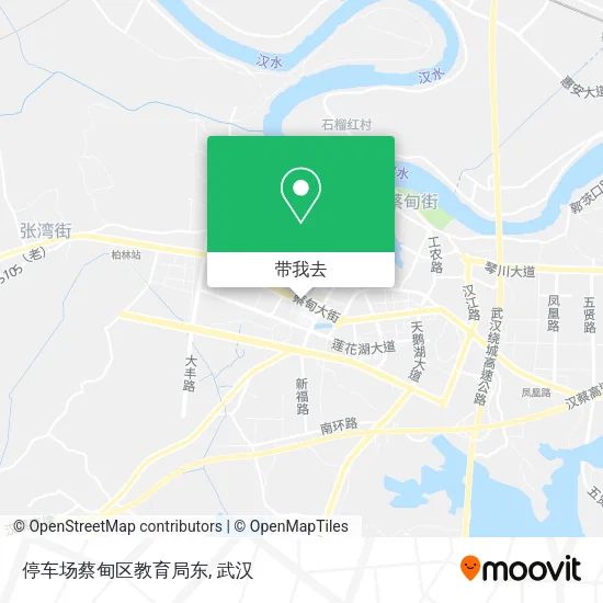 停车场蔡甸区教育局东地图