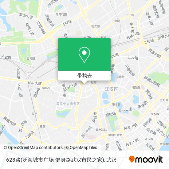 628路(泛海城市广场-健身路武汉市民之家)地图