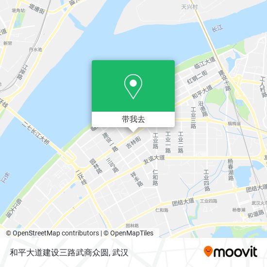 和平大道建设三路武商众圆地图