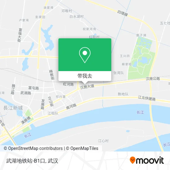 武湖地铁站-B1口地图