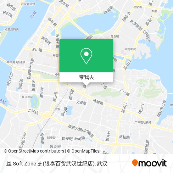 丝 Soft Zone 芝(银泰百货武汉世纪店)地图