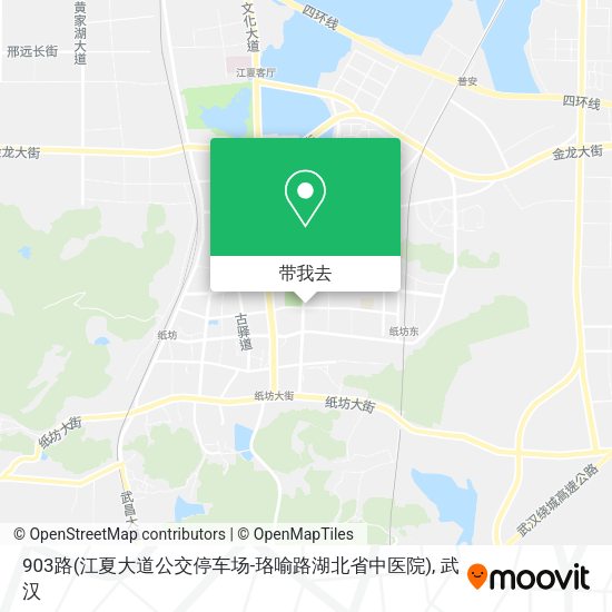 903路(江夏大道公交停车场-珞喻路湖北省中医院)地图