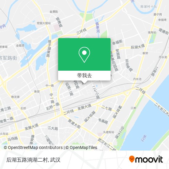 后湖五路淌湖二村地图