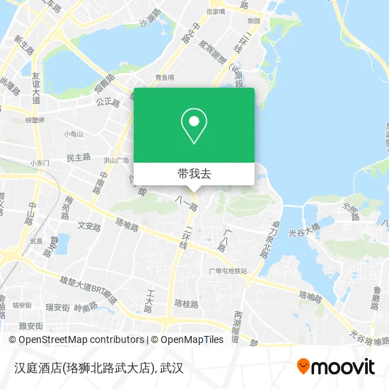 汉庭酒店(珞狮北路武大店)地图