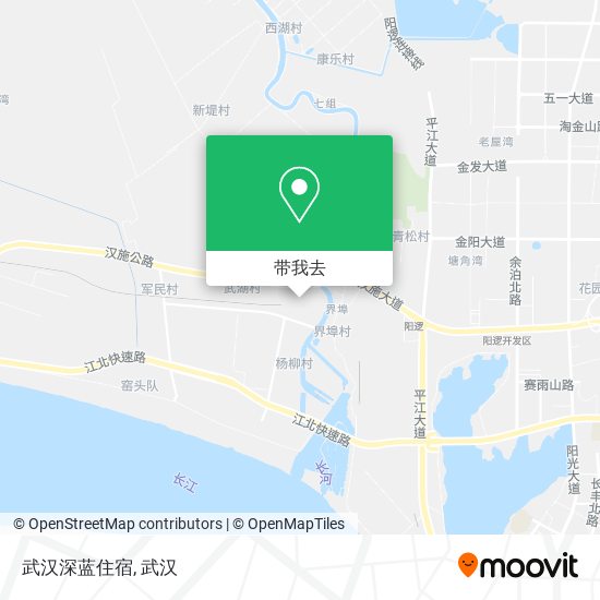 武汉深蓝住宿地图