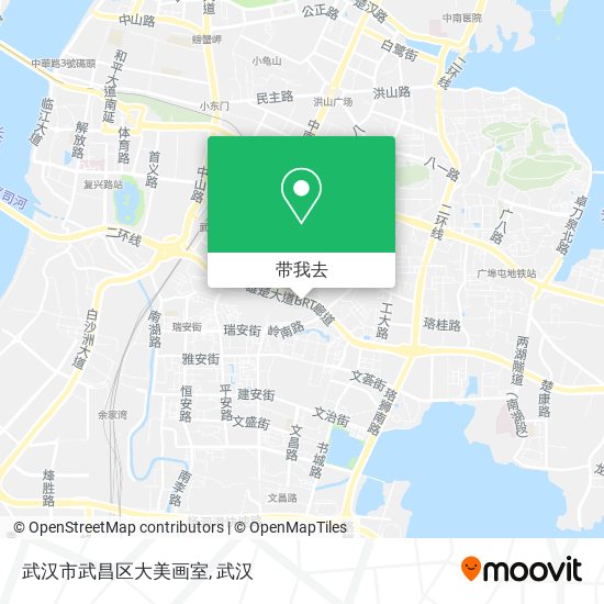 武汉市武昌区大美画室地图