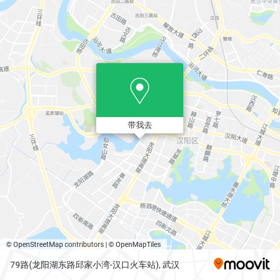 79路(龙阳湖东路邱家小湾-汉口火车站)地图