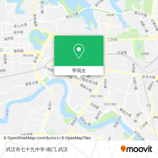 武汉市七十九中学-南门地图