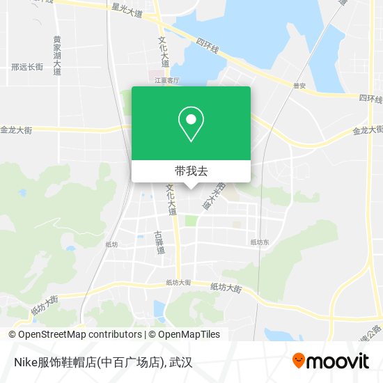 Nike服饰鞋帽店(中百广场店)地图