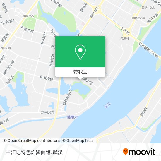 王江记特色炸酱面馆地图