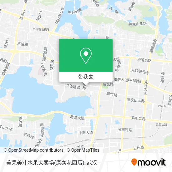 美果美汁水果大卖场(康泰花园店)地图