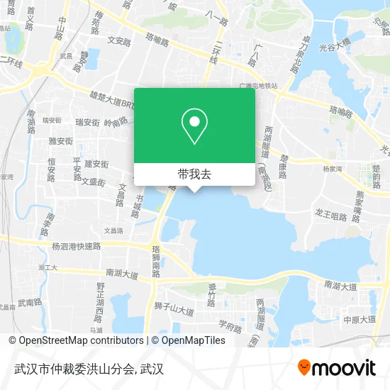 武汉市仲裁委洪山分会地图