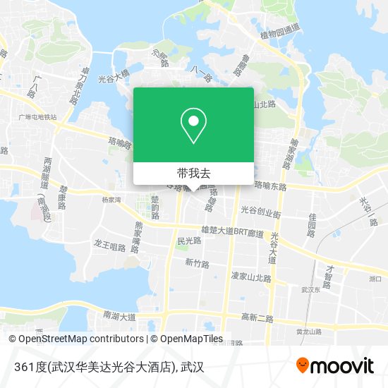 361度(武汉华美达光谷大酒店)地图