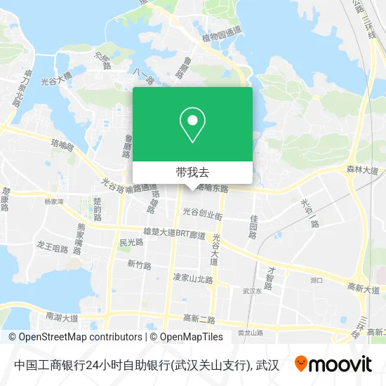 中国工商银行24小时自助银行(武汉关山支行)地图