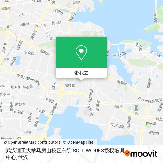 武汉理工大学马房山校区东院-SOLIDWORKS授权培训中心地图