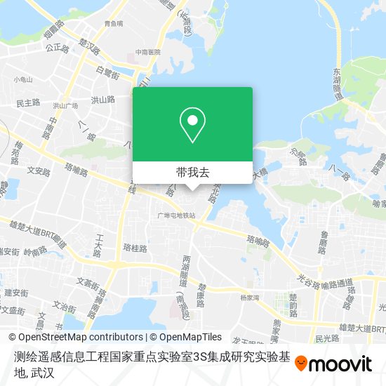 测绘遥感信息工程国家重点实验室3S集成研究实验基地地图