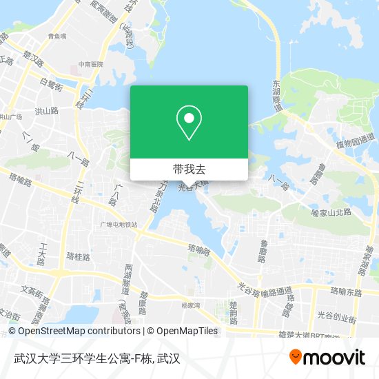 武汉大学三环学生公寓-F栋地图