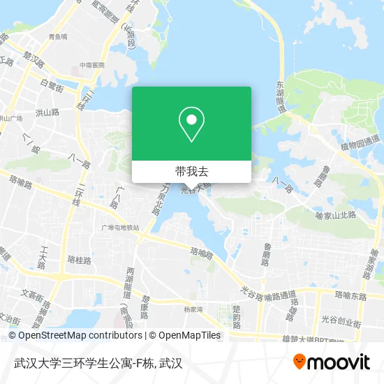 武汉大学三环学生公寓-F栋地图
