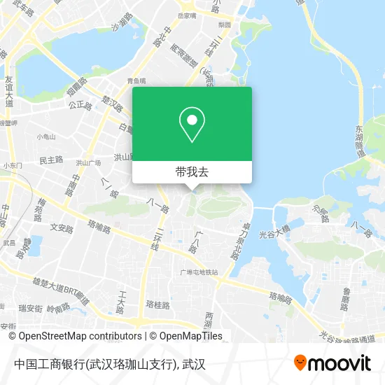 中国工商银行(武汉珞珈山支行)地图