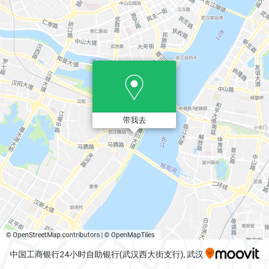 中国工商银行24小时自助银行(武汉西大街支行)地图