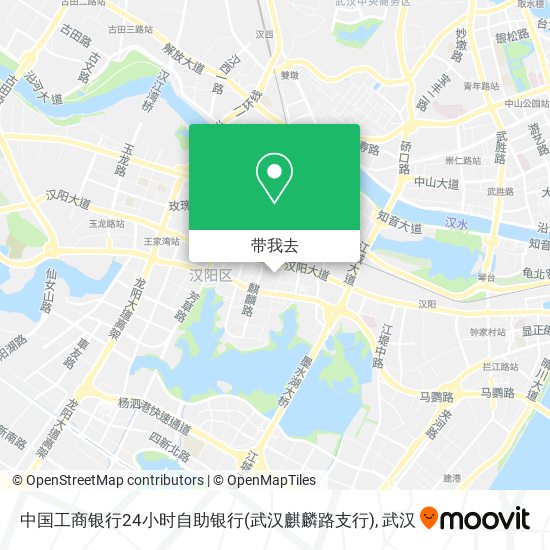 中国工商银行24小时自助银行(武汉麒麟路支行)地图