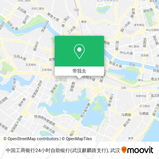 中国工商银行24小时自助银行(武汉麒麟路支行)地图