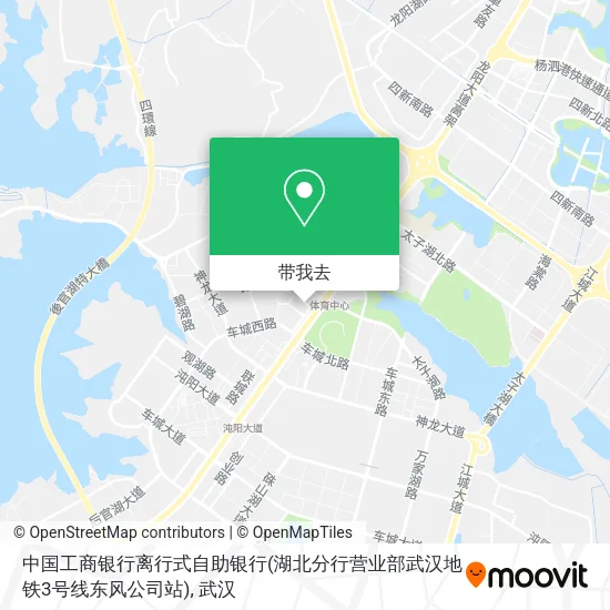 中国工商银行离行式自助银行(湖北分行营业部武汉地铁3号线东风公司站)地图
